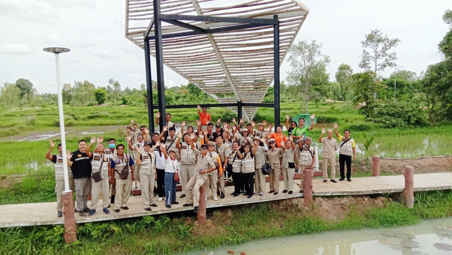 ยินดีต้อนรับคณะศึกษาดูงานธนาคารน้ำใต้ดินแบบพอเพียง (Sufficiency Groundwater Bank ) จากองค์การบริหารส่วนจังหวัดจันทบุรี
